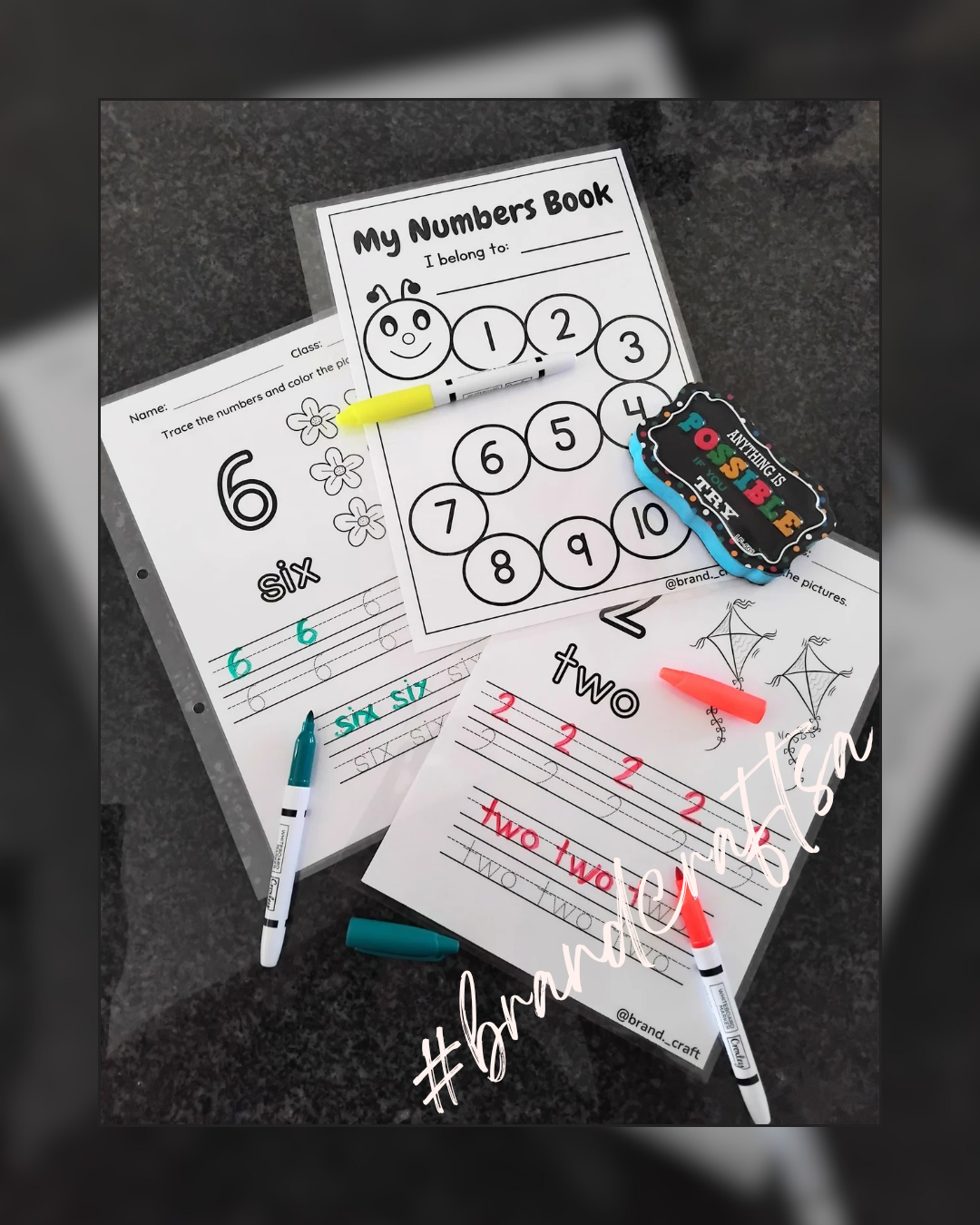 My Number Book! - Reusable!