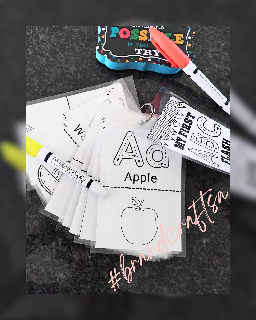 My First ABC Flash Cards - Reusable!