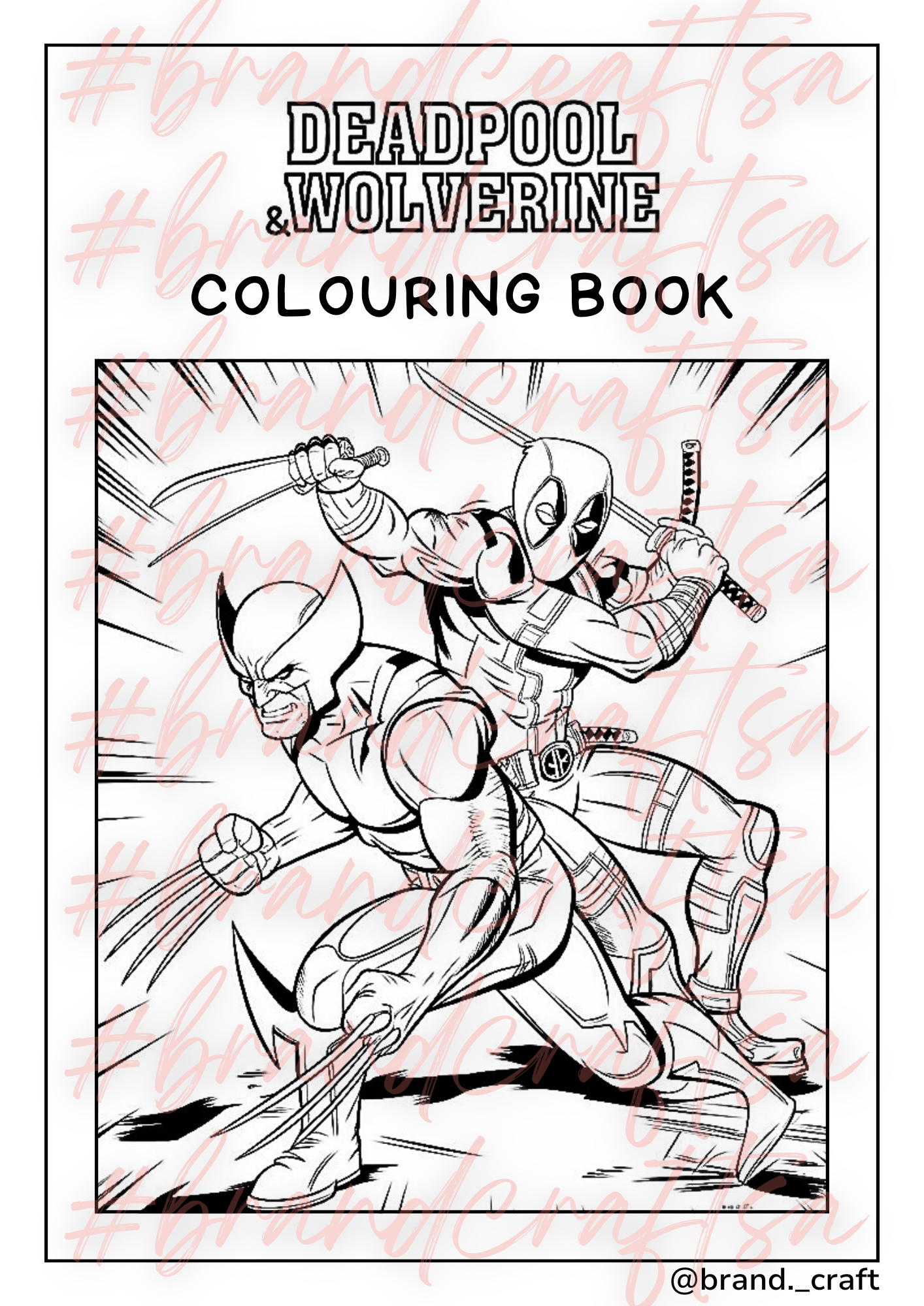 Deadpool & Wolverine Digital Coloring Book!