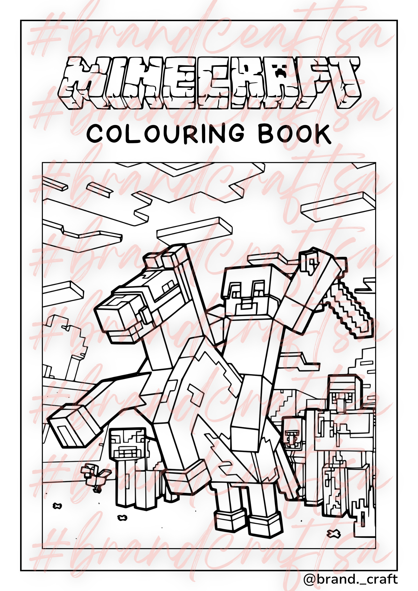 Minecraft Digital Coloring Book!