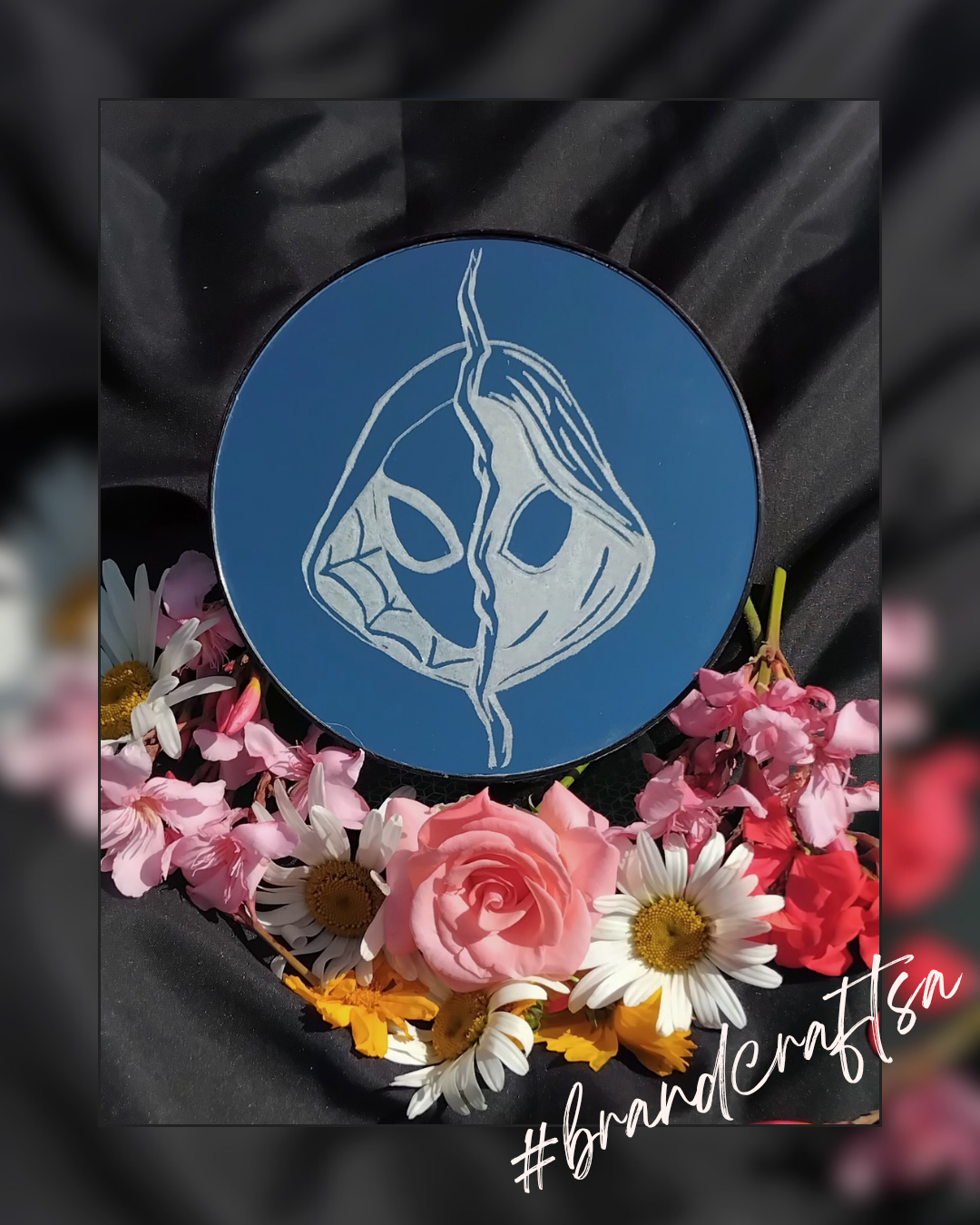 Engraved Desk Mirror