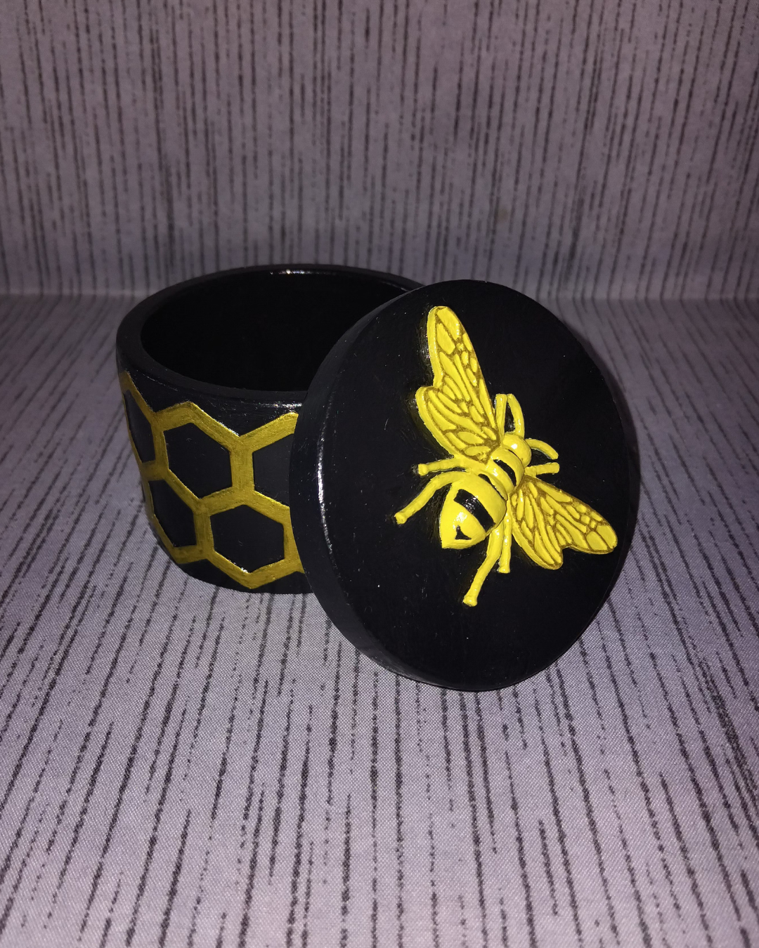 Honeycomb Bee Trinket Jar🍯