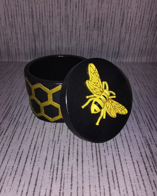 Honeycomb Bee Trinket Jar🍯