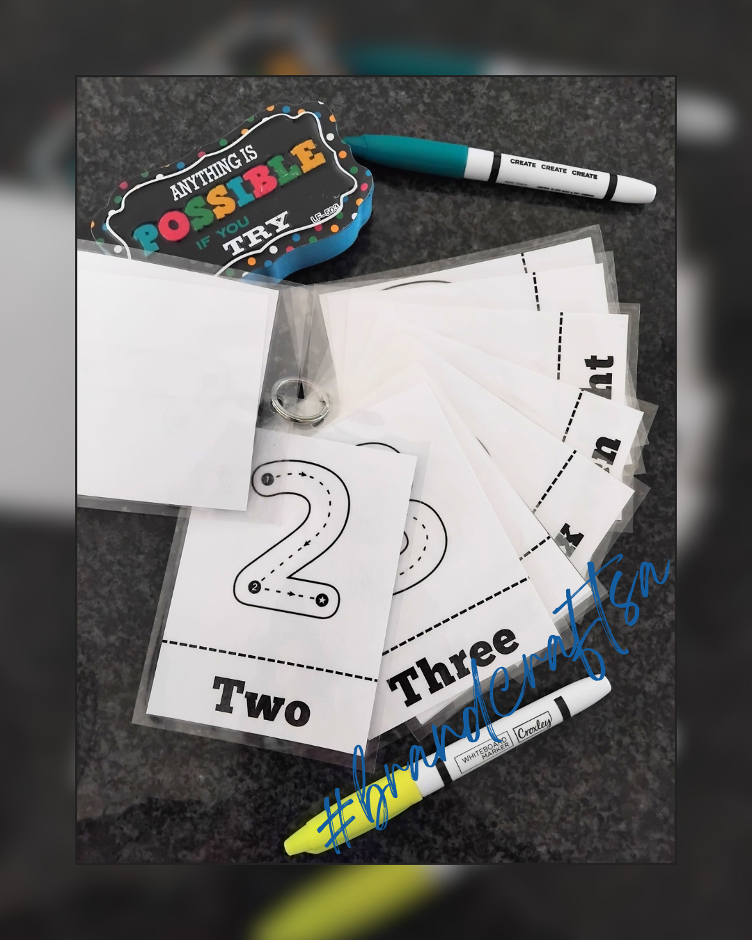 My First 123 Flash Cards - Reusable!