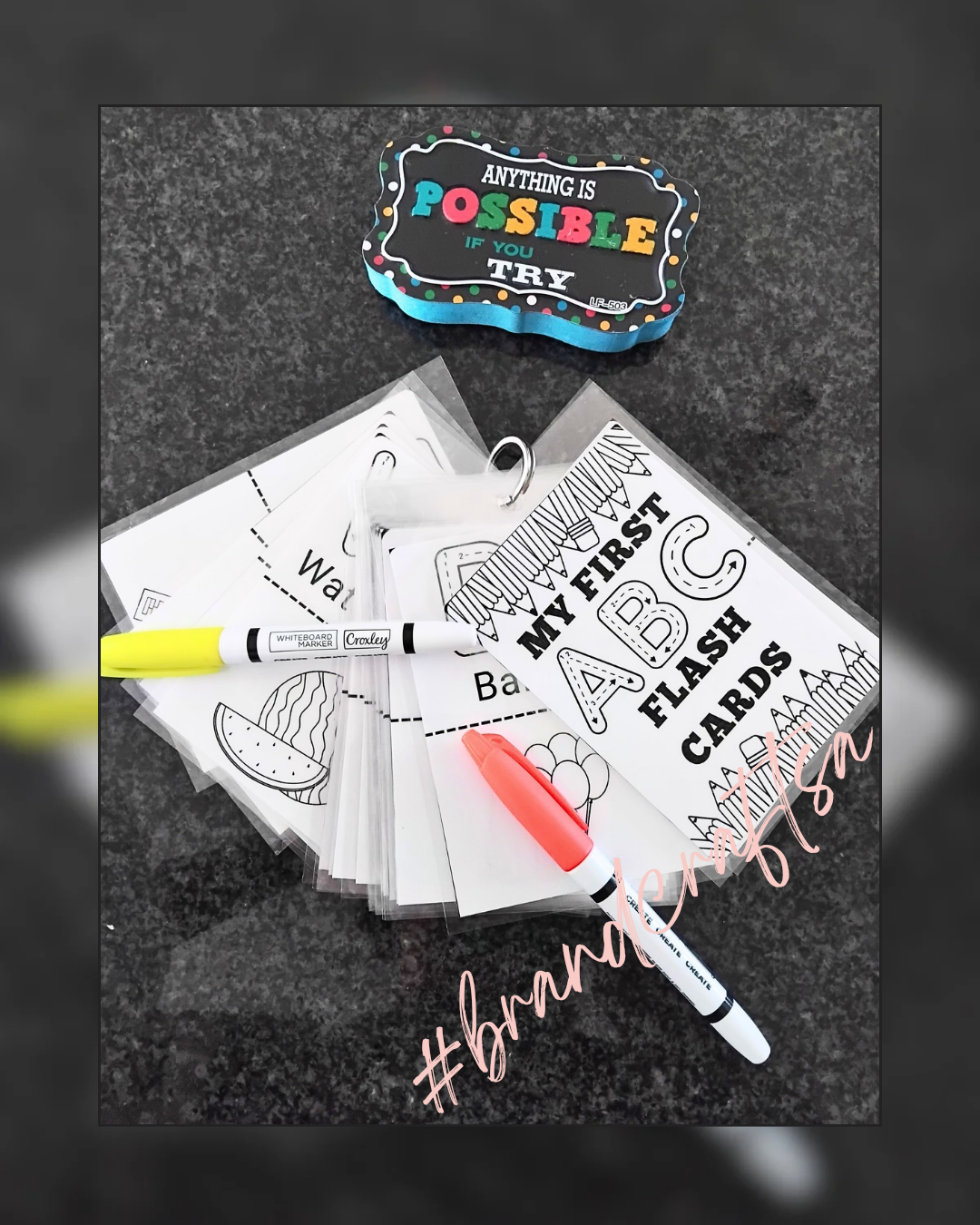 My First ABC Flash Cards - Reusable!