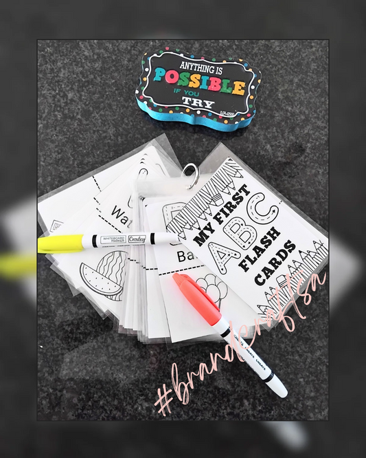 My First ABC Flash Cards - Reusable!