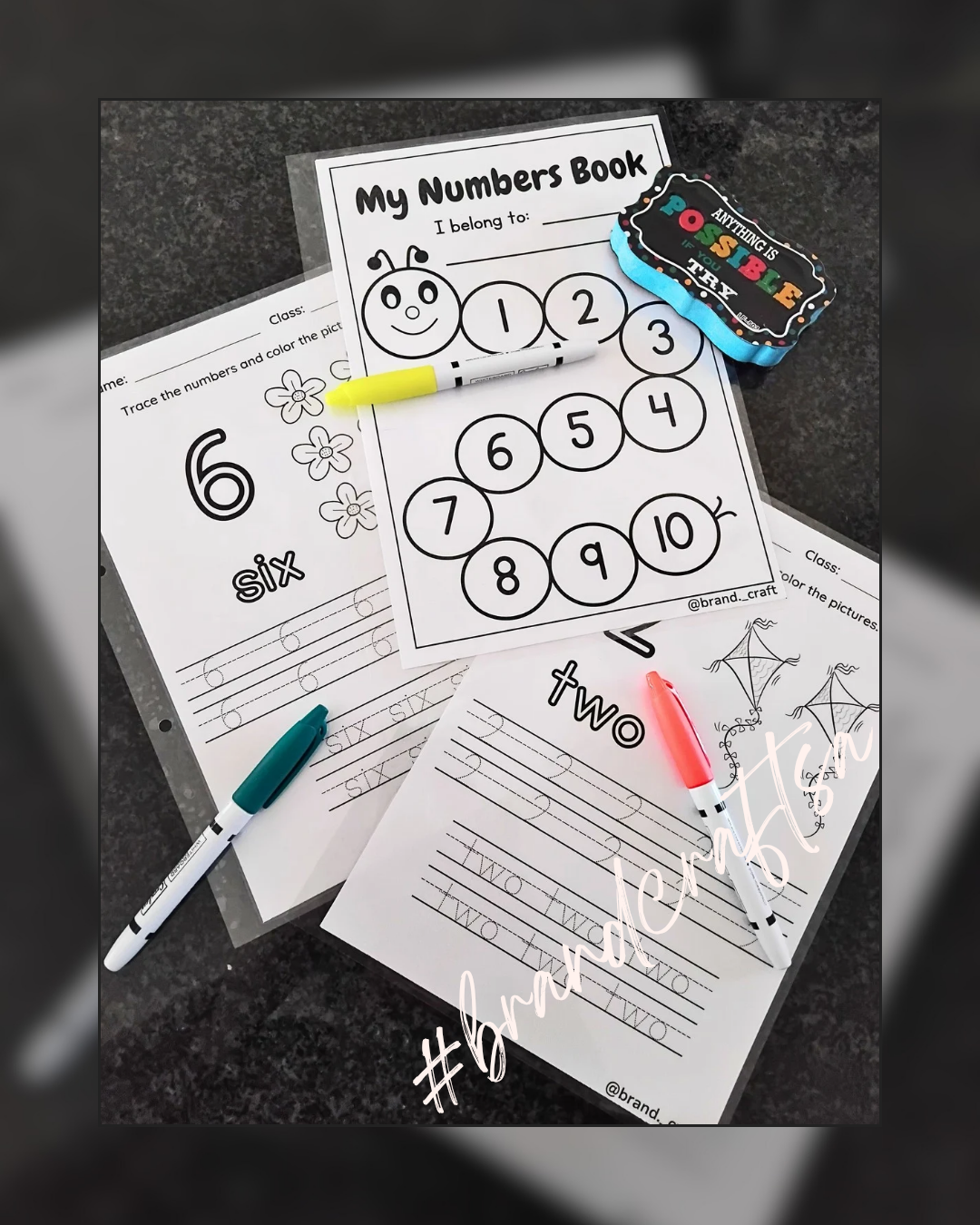 My Number Book! - Reusable!