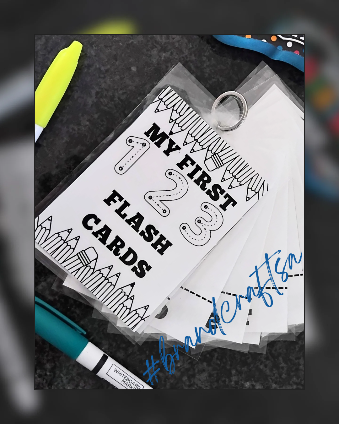 My First 123 Flash Cards - Reusable!