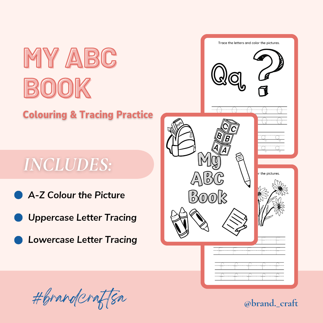 My ABC Book|Tracing & Coloring Book