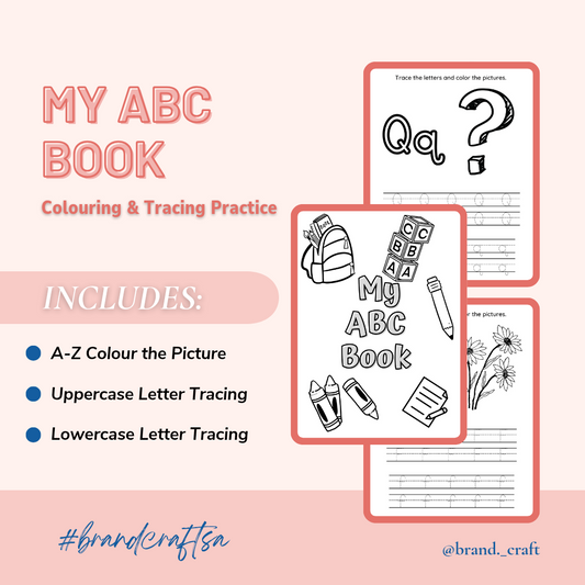 My ABC Book|Tracing & Coloring Book